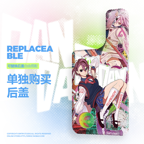 Takaken Anime Red Accents Black Illustration Metal Heatsink iPhone Case