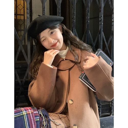 Демисезонное пальто, куртка, в корейском стиле, свободный крой, по фигуре