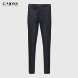 G · Mons/Jiyo Meng Suit Bants Мужские снежинки. Точковые брюки для одежды снежины.