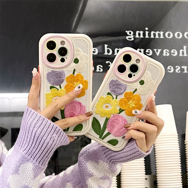 Свежий силиконовый полотенце? телефонный чехол, iPhone, с цветочным рисунком, 1211promax