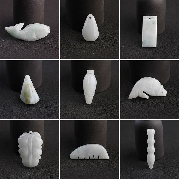 Натуральная изумрудная реплика, подвеска из Мьянмы подходит для мужчин и женщин, аксессуары, женский стиль, DIY