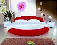 Wolbs Fashion Table Кровать двуспальная кровать мягкая кровать Кровать Кровать круглая кровать кожаная кровать