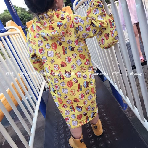 Японский детский милый портативный ультратонкий дождевик с капюшоном