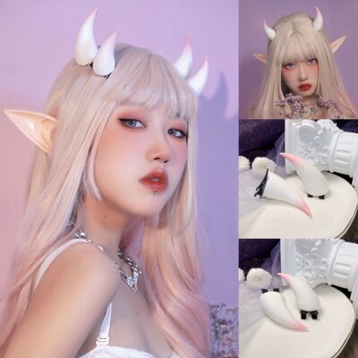 taobao agent 【Buried forest】Original exclusive devil horns ghost horn head jewelry headpiece cos cos cos Gothic elements Diablo