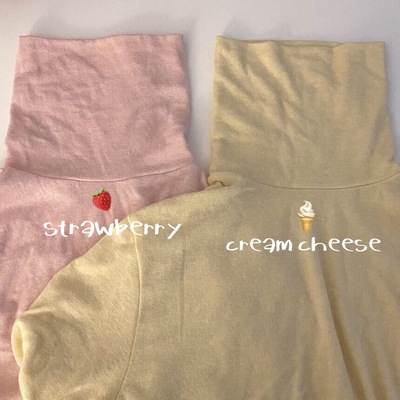 taobao agent Elastic long-sleeve, colored T-shirt, 100% cotton, long sleeve, high collar