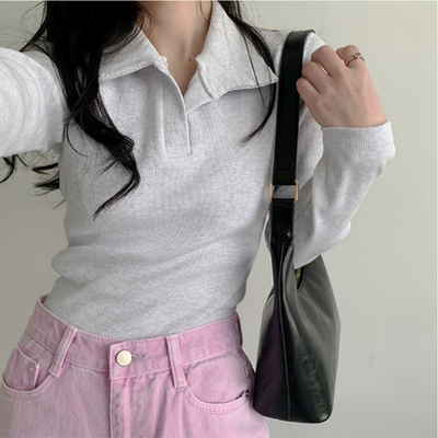 taobao agent 9.1 20:00 Gray Polo long sleeves