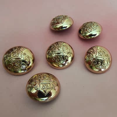 taobao agent Golden metal coat, jacket, sweater, 22mm, punk style, Lolita style
