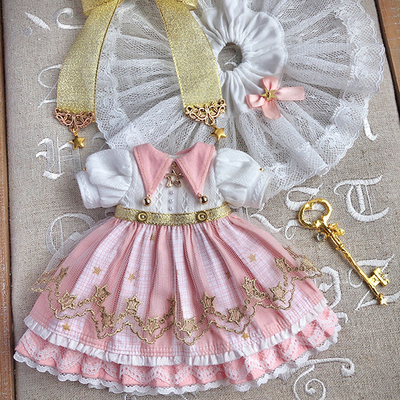 taobao agent Magic Girl Star-New Products-BJD Doll Six 6 points sweet and cute female dress princess skirt congratulations to hand-made baby clothes
