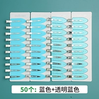 Синяя прозрачная заколка для волос