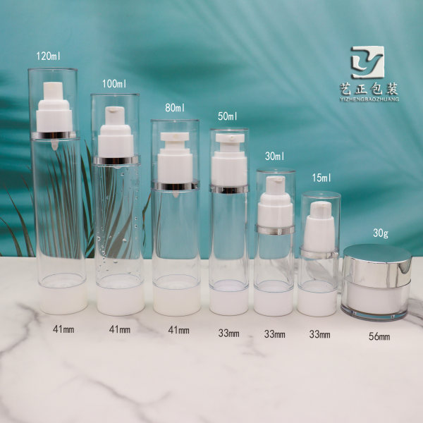 Косметическая прозрачная бутылка, молочко, эссенция, баночка для крема, комплект, 100 мл, 30г