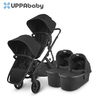 Черный [двойное сиденье+двойная корзина для сна]