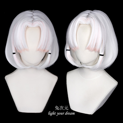 taobao agent Rabbit Dimensional Nikke Victory Goddess Drake Cosplay wig Gradient bangs Divide in bangs