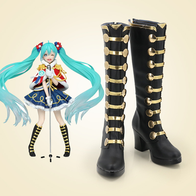 taobao agent Hatsune Miku Miku Anime COSPLAY Shoes Custom COS Boots Support the picture customization