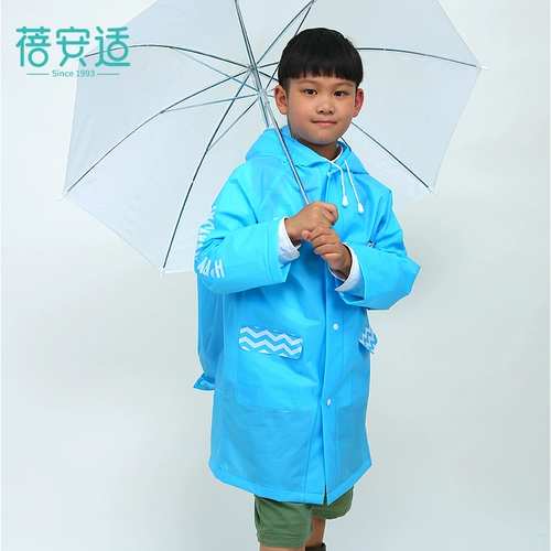 Водонепроницаемый дождевик для мальчиков, ранец, увеличенная толщина
