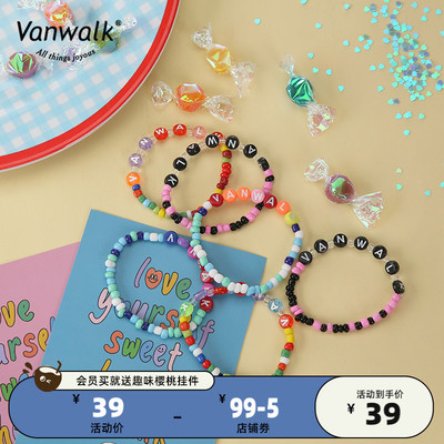 taobao agent Vanwalk & slimes joint homemade original cute pearl DIY bracelet versatile ins