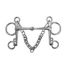 спорт 精品马嚼子，马口衔。不锈钢精抛光。中间棍子带螺纹 Ekay