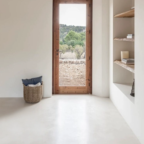 Qijun Garden Guangdong Микроцементная плитка мягкая светлая плитка на пол 800x800 матовая кирпич.