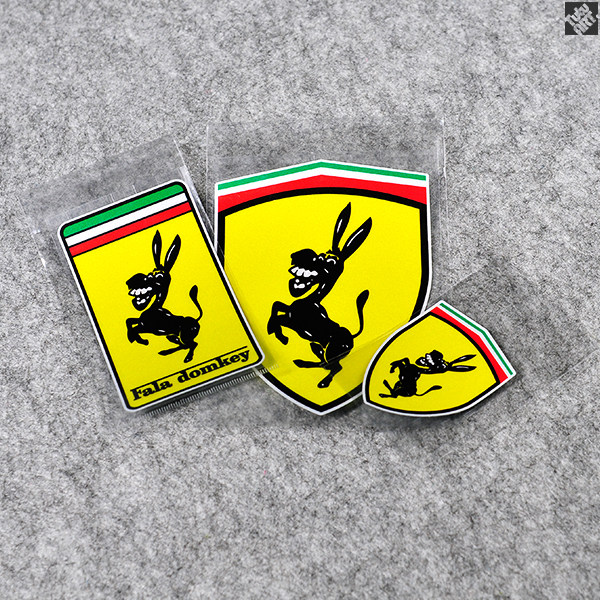 tutu图图车贴 法拉驴搞笑车贴改装反光贴纸 叶子板引擎盖个性贴花