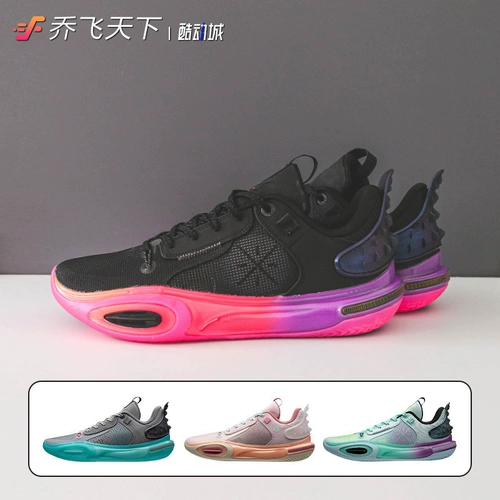 Qiao Feitian Leanting Li Ning's Весь город 11 черно-фиолетовых амортизаторов.