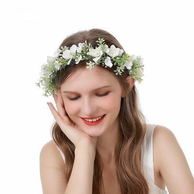 taobao agent Starry sky for bride, fresh elegant headband, roses