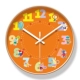 【Ultra-Quiet-Blue Clock Clock】 6363-W Золотая рама