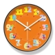 【Ultra-Silent-Blue Clock Clock】 6363-W Черная рама