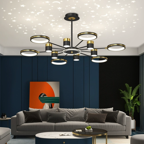 Современная и минималистичная люстра для гостиной, креативное скандинавское звездное небо, потолочный светильник для спальни