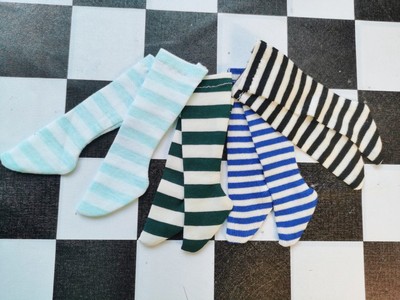 taobao agent BJD pile of socks striped socks and dolls with artifacts