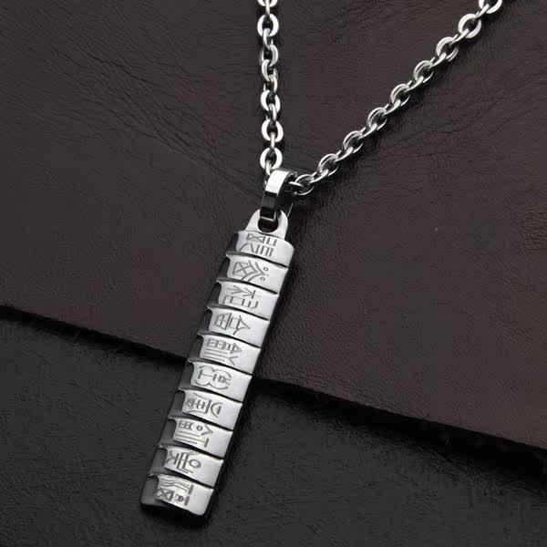 Мужское модное ожерелье, подвеска, простой и элегантный дизайн, подарок на день рождения