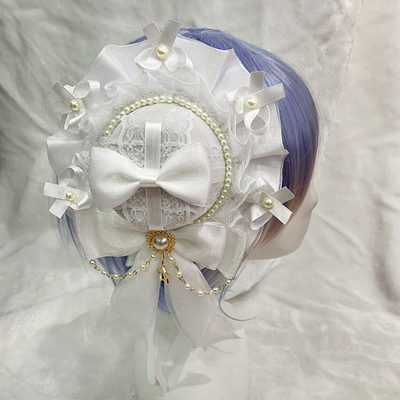taobao agent Japanese white hair accessory, universal headband, Lolita style