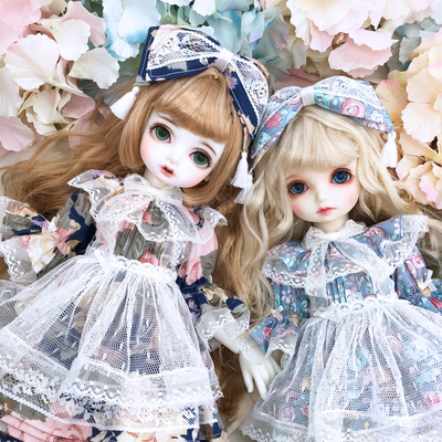 taobao agent Suitable for BJD 6 points, 6 points, 4 points, 4 -point giant baby salon dolls, suitable for small cloth skirt floral skirts