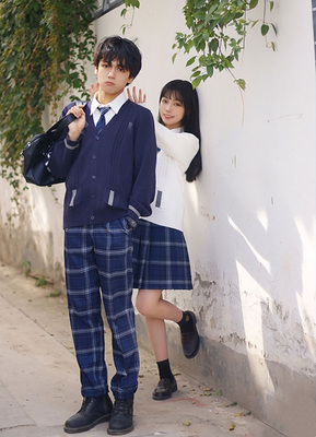 taobao agent [Fairydream spot] National brand JK uniform baabaapig signs in the lattice trousers tie
