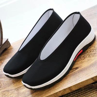 taobao agent Breathable slip-ons, non-slip footwear platform, for middle age, soft sole