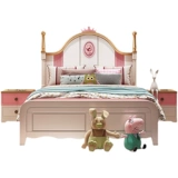 Кроватка из натурального дерева для принцессы, мебель для спальни, комплект, 1.5м