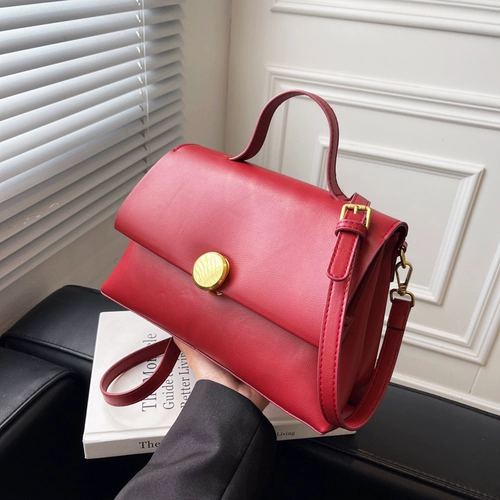 Красная сумка, небольшой набор для невесты, вместительный и большой ремешок для сумки, изысканный стиль