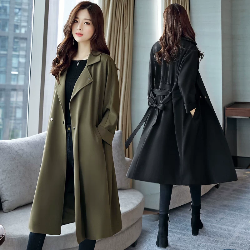 Осеннее trench coat, длинный пиджак для отдыха, 2023 год, свободный крой