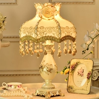 Настольная лампа для кровати, креативный фонарь для гостиной, украшение, европейский стиль, подарок на день рождения