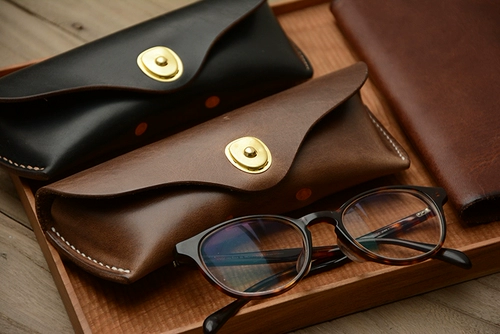 Zheyou Pure ручной работы Horween Cxl Кожаные очки для хранения стекла