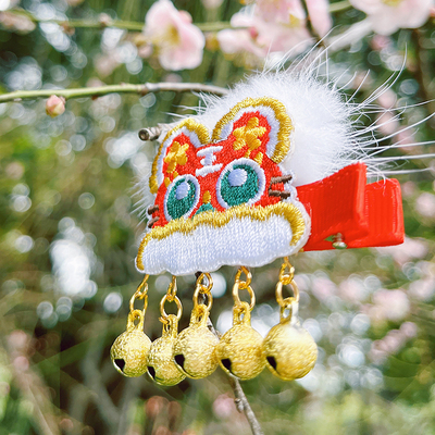 taobao agent Small bell, hairgrip, embroidery, hair accessory, Hanfu, chimpanzees, with embroidery