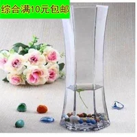 Восточно -Китайский садоводческий садовый подлинный гидропонная стеклянная бутылка высокий объем Полностью бамбуковый объем гексагональный прозрачный стеклянный ваза