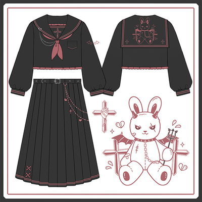 taobao agent Genuine Japanese school skirt, student pleated skirt, autumn demi-season universal set