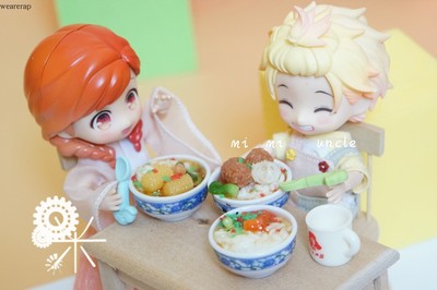 taobao agent Free shipping BJD8 points GSC clay OB11 bowl noodle noodle molly vegetarian accessories props UFDOLL baby house ymy