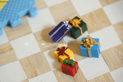 taobao agent Uncle Mi BJD8 points GSC clay OB11 Christmas gift box molly vegetarian accessories props handmade baby house ymy