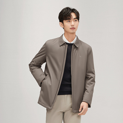 【三防】柒牌棉衣男冬季防风新款时尚休闲中青年舒适保暖翻领外套