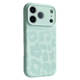 Soft Pink Leopard Print Silicone Magsafe Phone Case for iPhone 17, 16, 15, 14 and 13