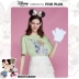 NĂM PLUS nữ váy mùa hè Disney Mickey chung áo thun ngắn tay nữ cha mẹ-con mặc mẹ và con gái trên cùng - Áo phông Áo phông
