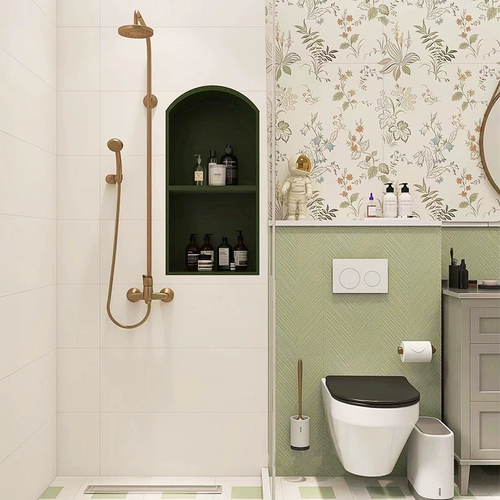 Косметическое ретро -масло фрукты зеленая рыба для туалетной плитки 300x800 отель спальня балкон кухонная стена кухонная плитка