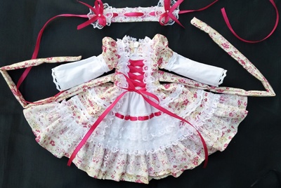 taobao agent Suzhou Aunt BJD baby clothes 3 points, 4 minutes, 6 points, cute floral dress, free shipping
