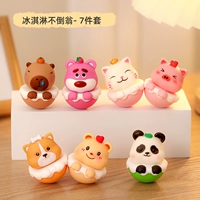 Комплект, неваляшка для мороженого, 7 шт