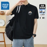 Летняя футболка polo, большой размер, в американском стиле, короткий рукав